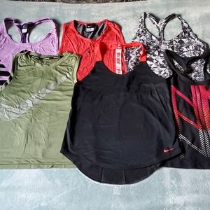 Lot of 6 Nike tank tops